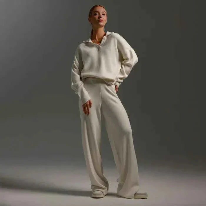 Dames set met trui en wijde broek